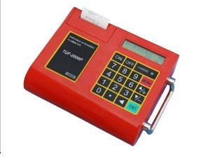 Medidor de fluxo ultra-sônico portátil do menu inglês com a bateria do Ni-h 3AAA