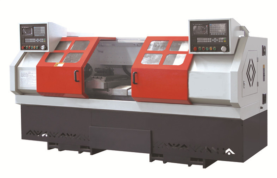 Máquina dobro do torno do CNC do eixo, 2 horizontais máquina de rosqueamento principal